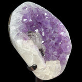 Amethyst, Calcite and Hematite Geode