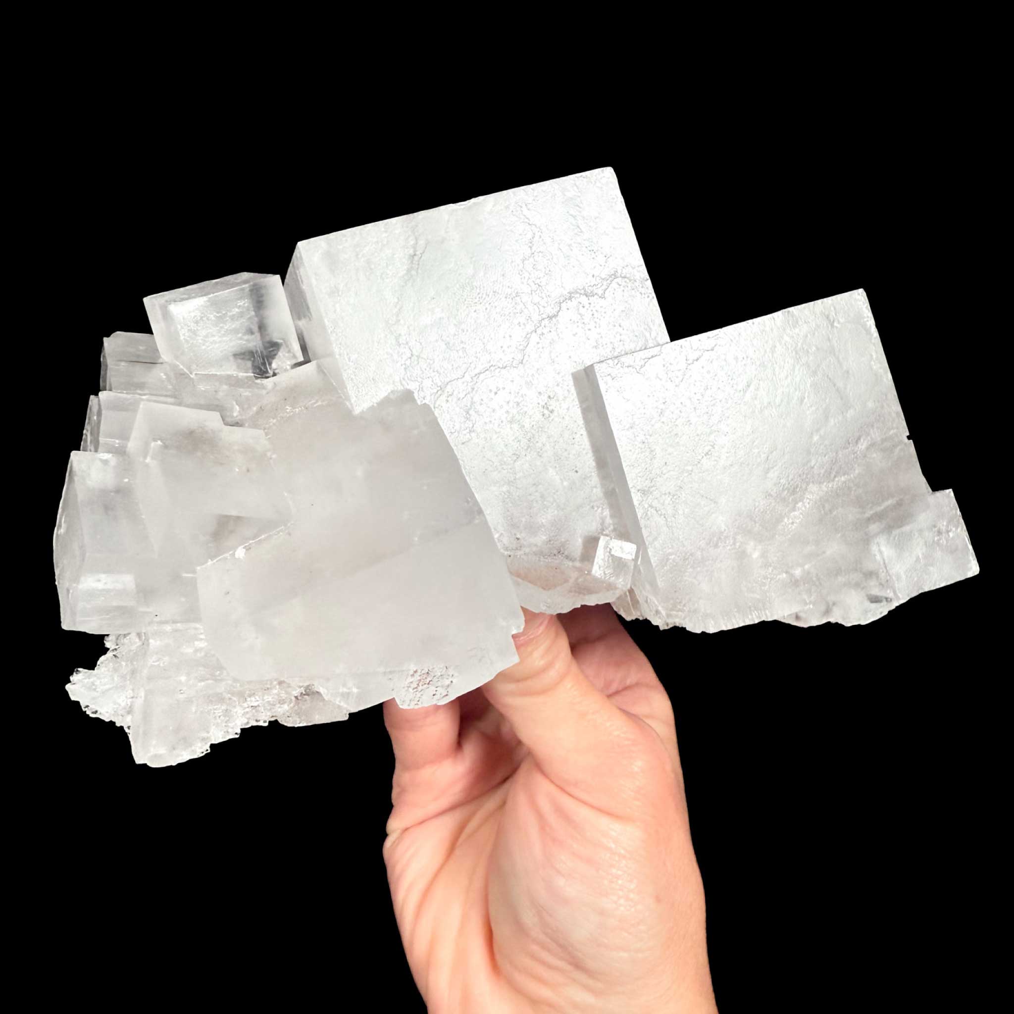 Large Halite crystal specimen from Morocco