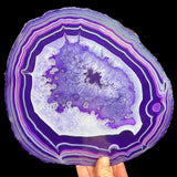 Large Purple Agate Slice from Brazil