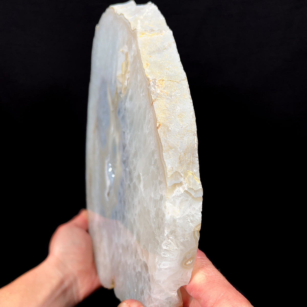 Thick Slice of Quartz Geode Slab