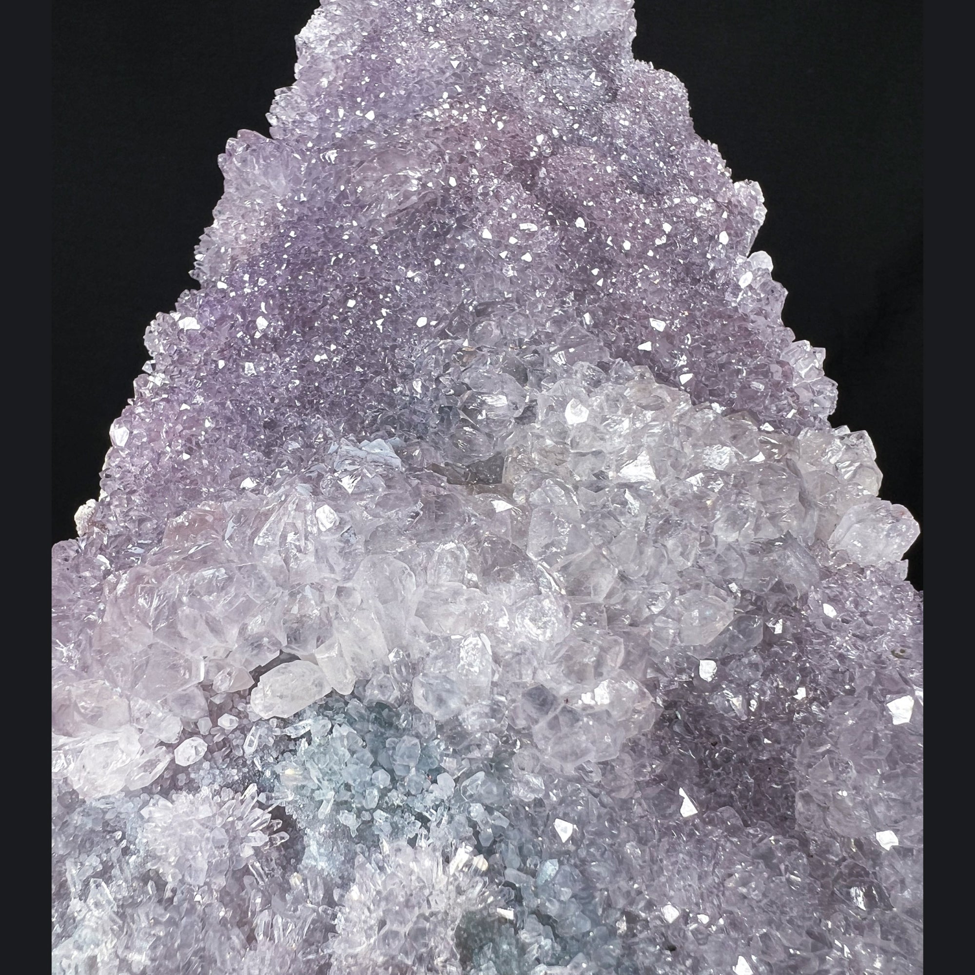 Large Amethyst Stalactite with Quartz and Chalcedony