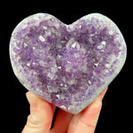 Purple Crystal Stone Heart from Brazil