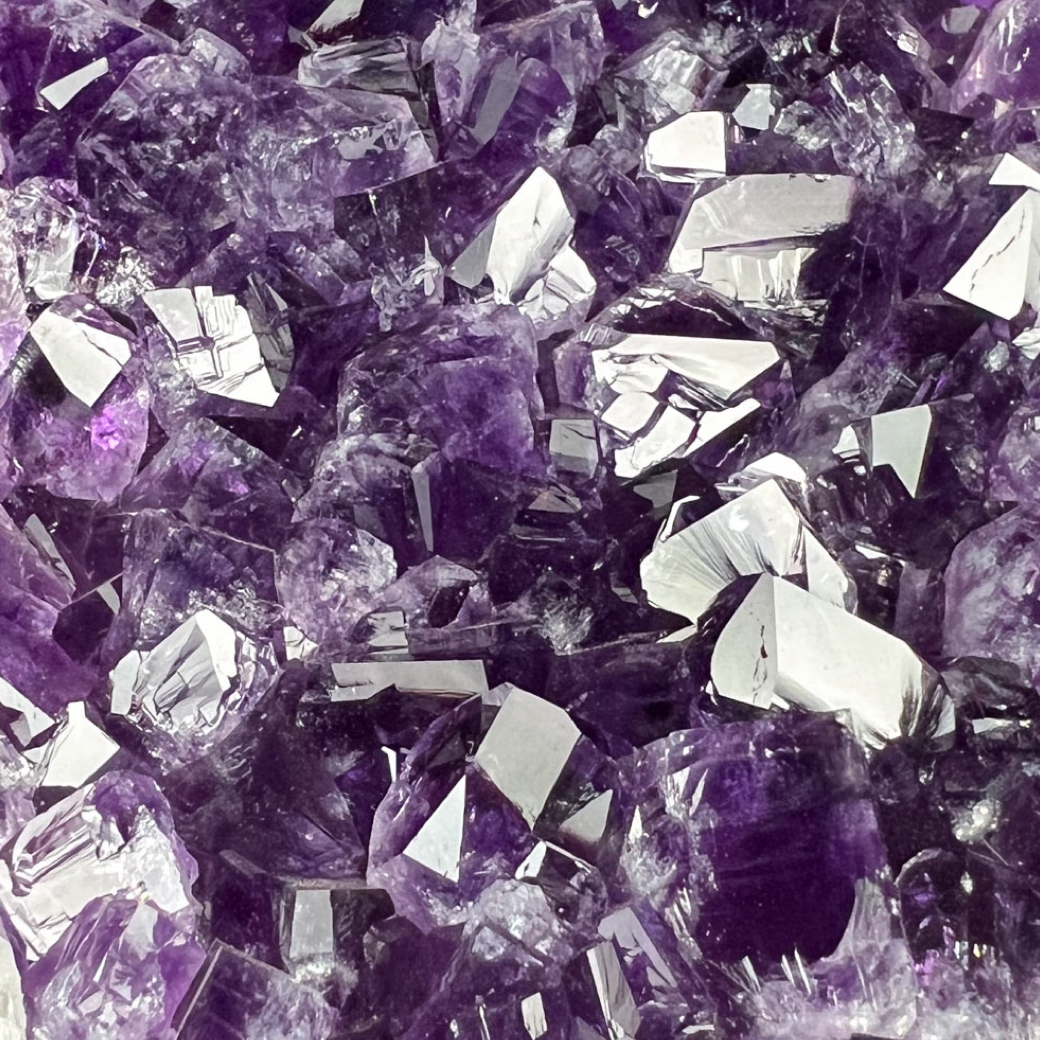Amethyst Crystals Inside a Geode
