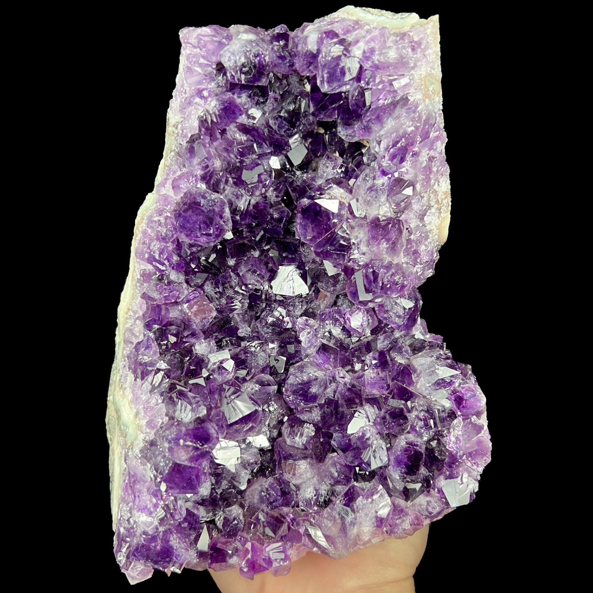 Amethyst Geode with purple crystals
