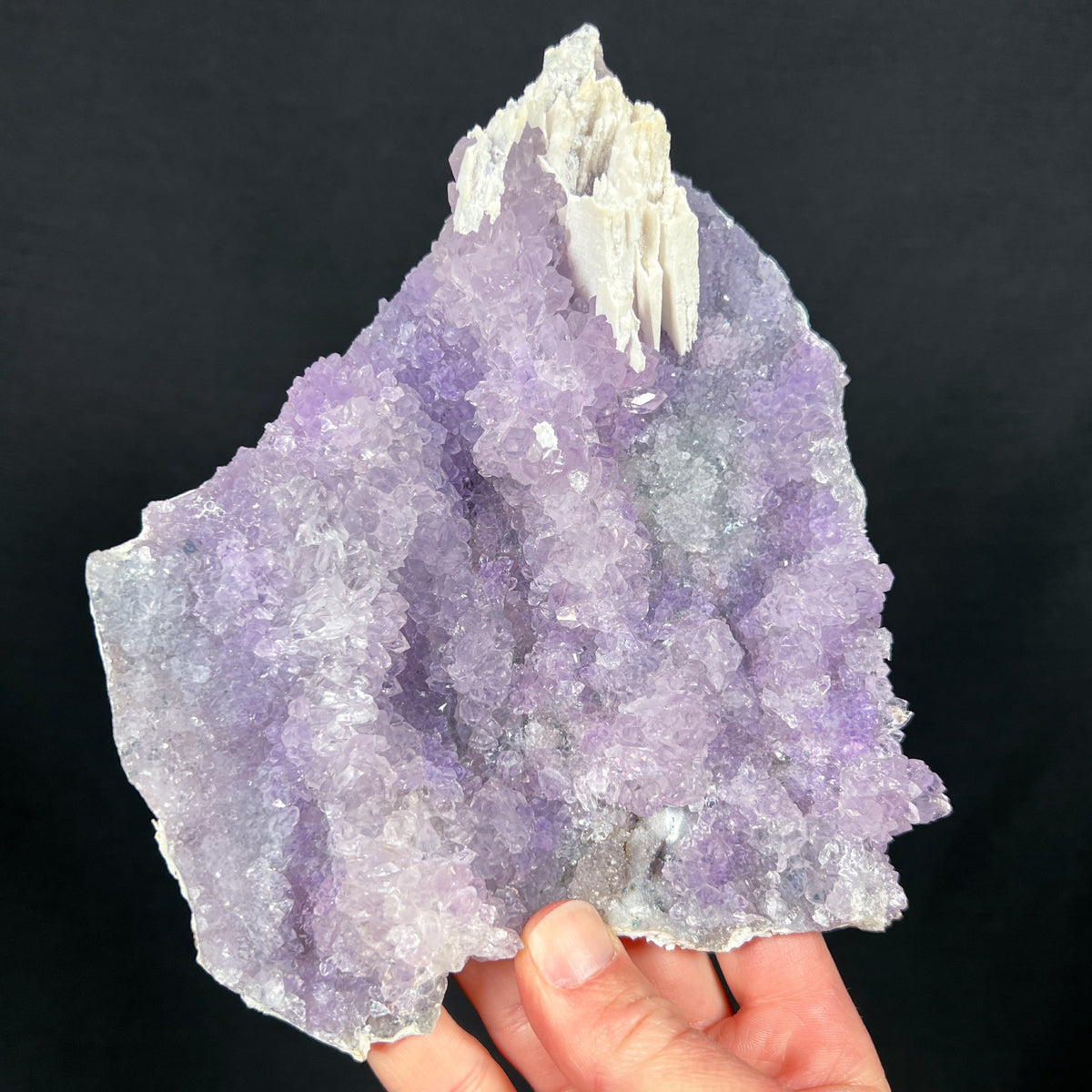 Amethyst with Anhydrite