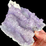 Plate of Purple Amethyst Crystals Clustered Together