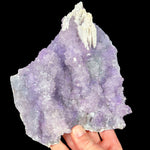 Amethyst with Anhydrite