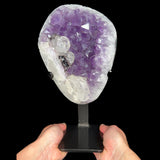 Amethyst, Calcite and Hematite Geode