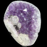 Amethyst, Calcite and Hematite Geode