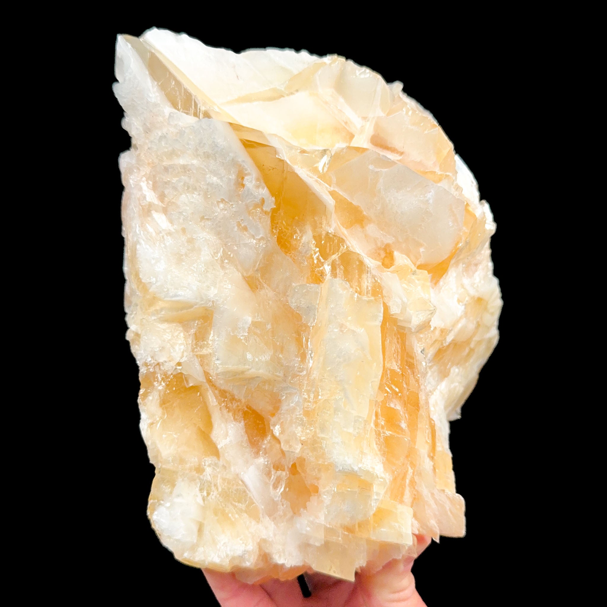 Golden yellow calcite from Mexico