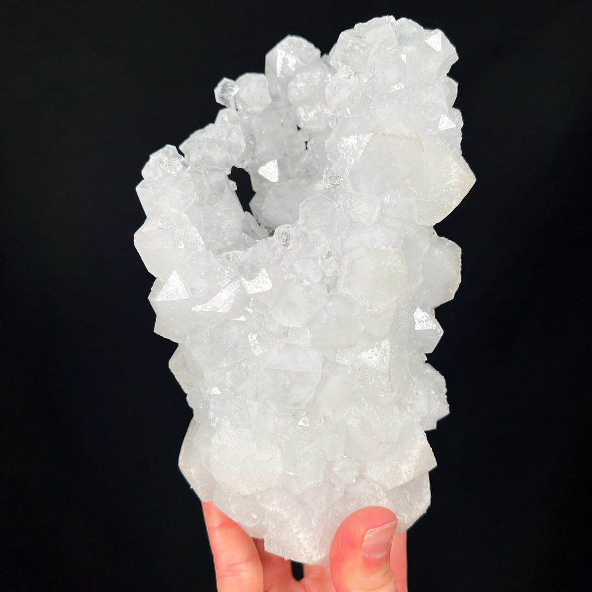 White Apophyllite Cast Mineral Specimen