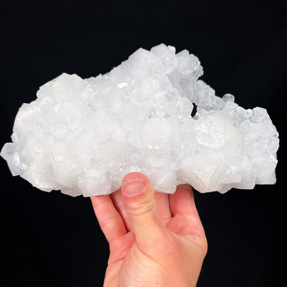 Side view of a Large Apophyllite Cast from India