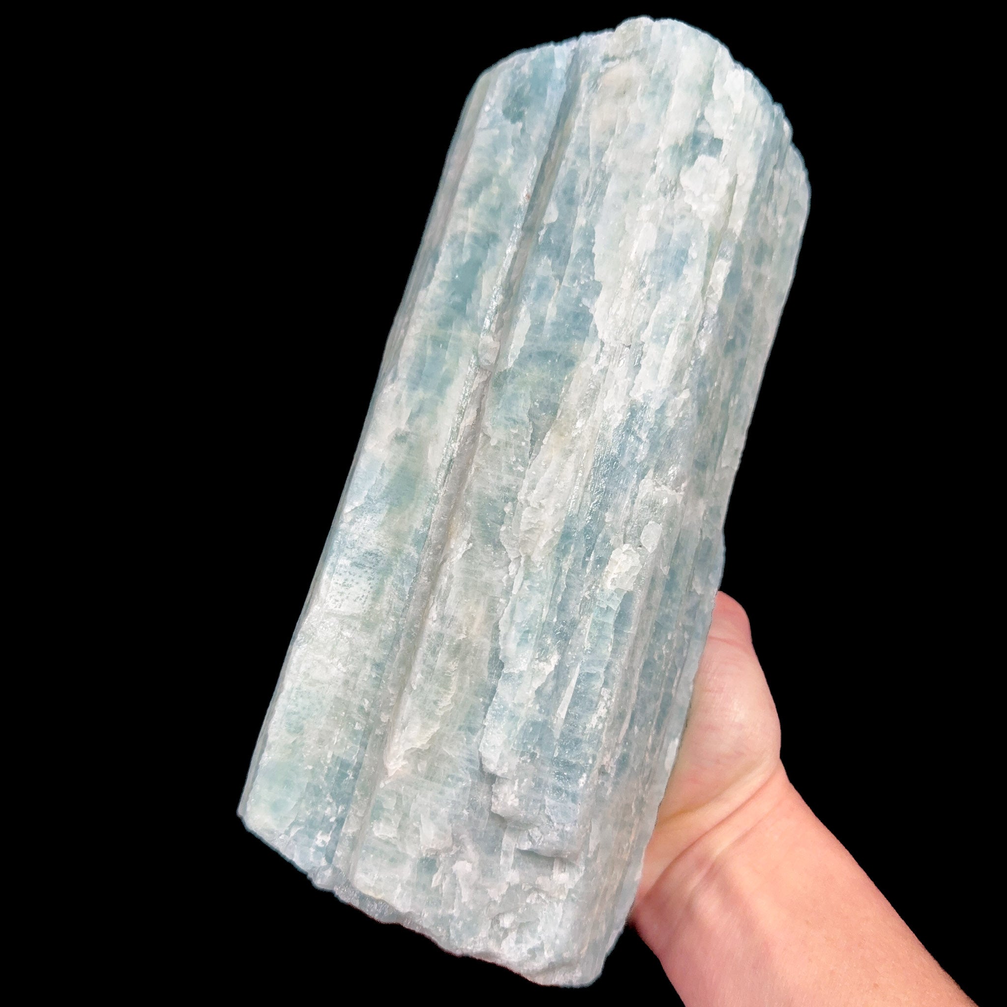 Large blue Aquamarine Beryl crystal from Brazil