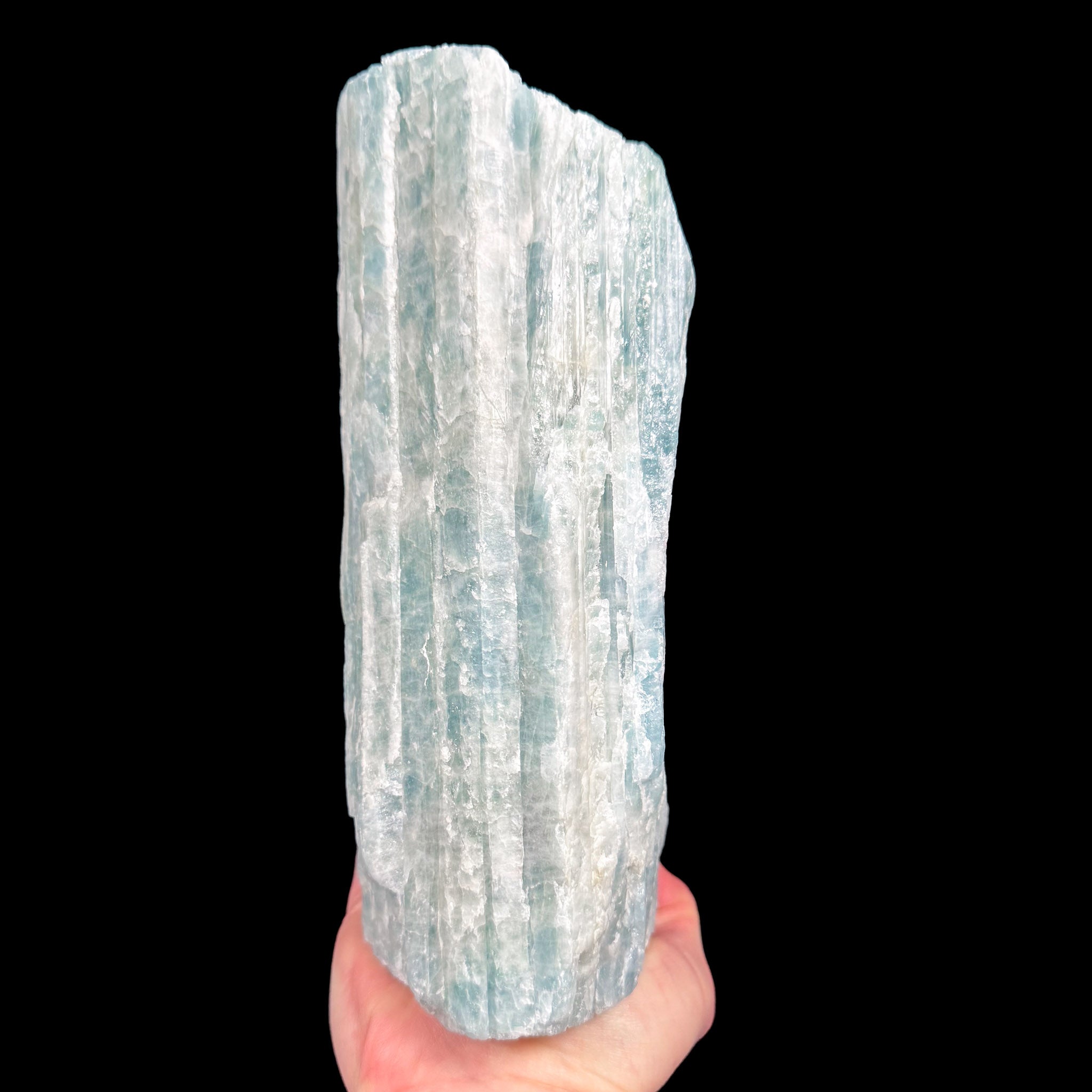 Large blue green Aquamarine crystal
