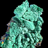 Close up of Malachite after Azurite mineral specimen from Utah