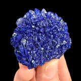 Side view of La Sal Azurite mineral specimen