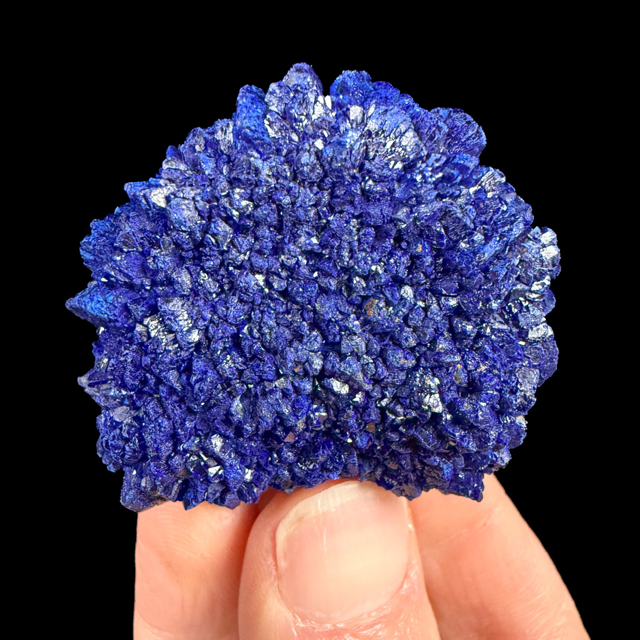 Azurite crystal cluster from La Sal, Utah