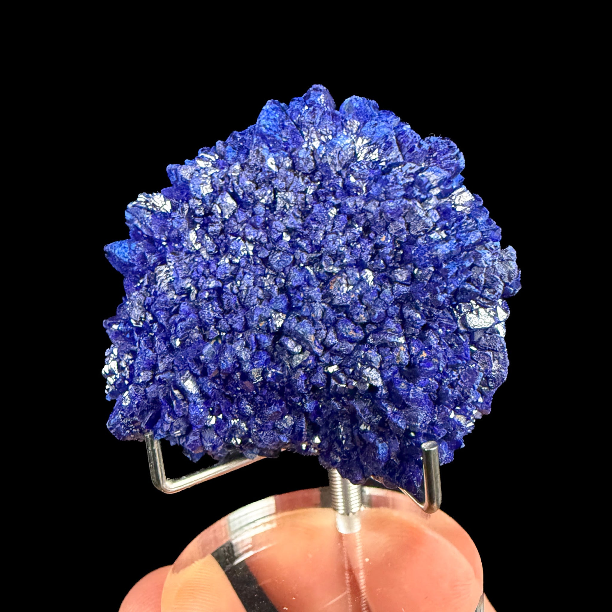 Blue Azurite crystal cluster from La Sal, Utah, USA