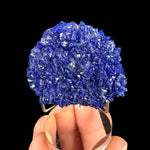 Azurite crystal cluster from Utah in display stand