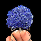 Reverse side of Azurite specimen from Utah in display stand