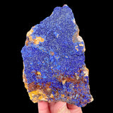 Blue crystals of Azurite on mineral specimen from Morocco