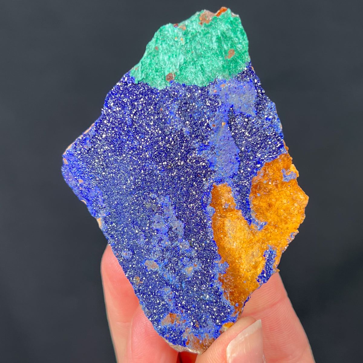 Azurite with Malachite Mineral Specimen