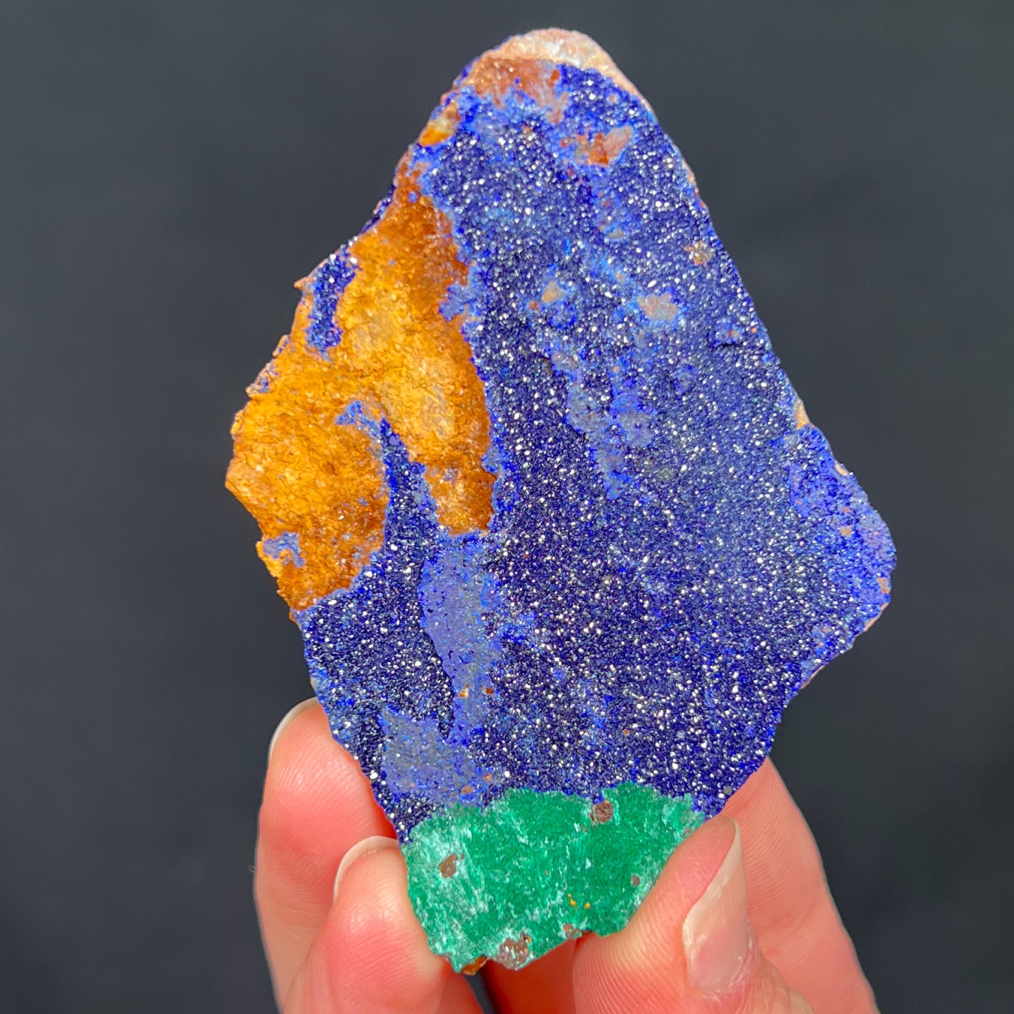 Azurite with Malachite Mineral Specimen