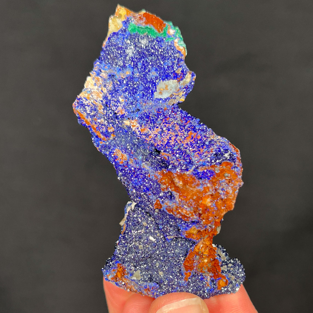 Azurite with Malachite Rock Specimen from Morocco