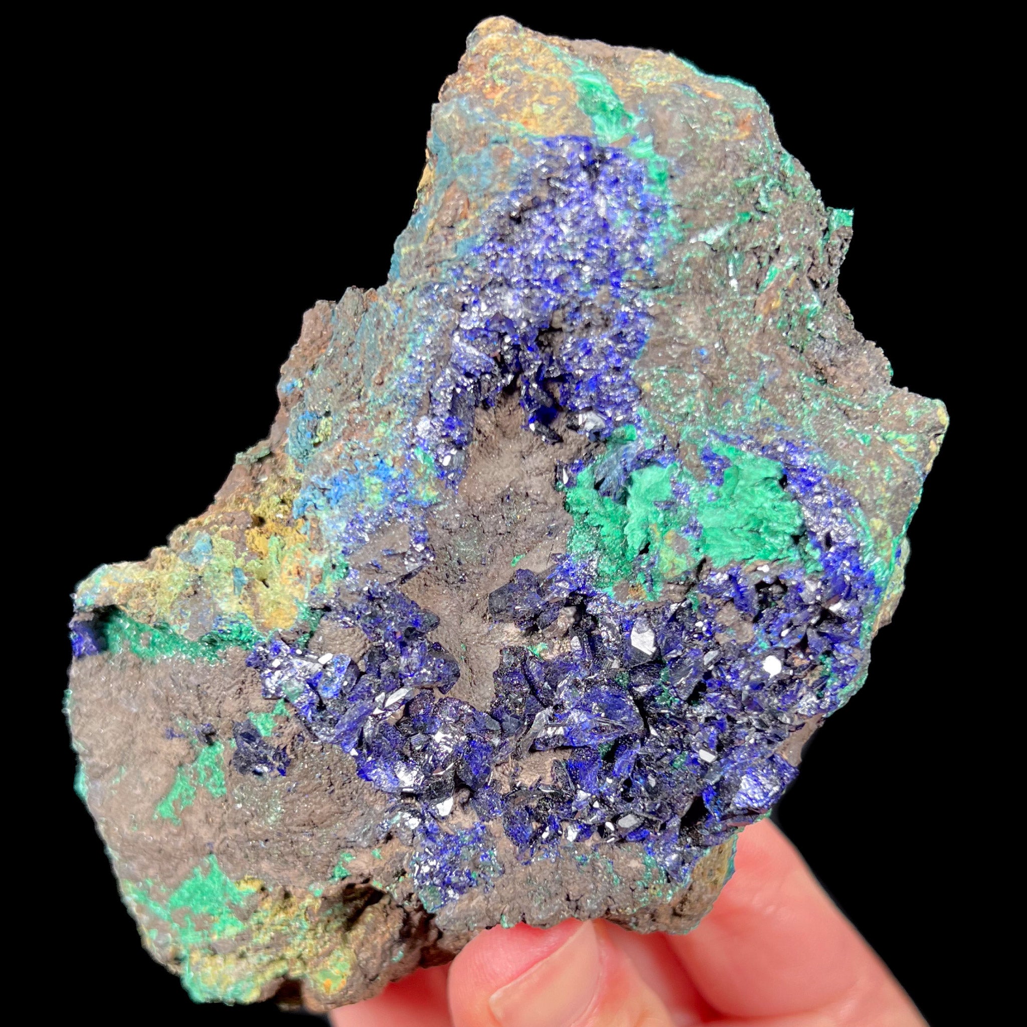 Malachite and Azurite Mineral Specimen from China