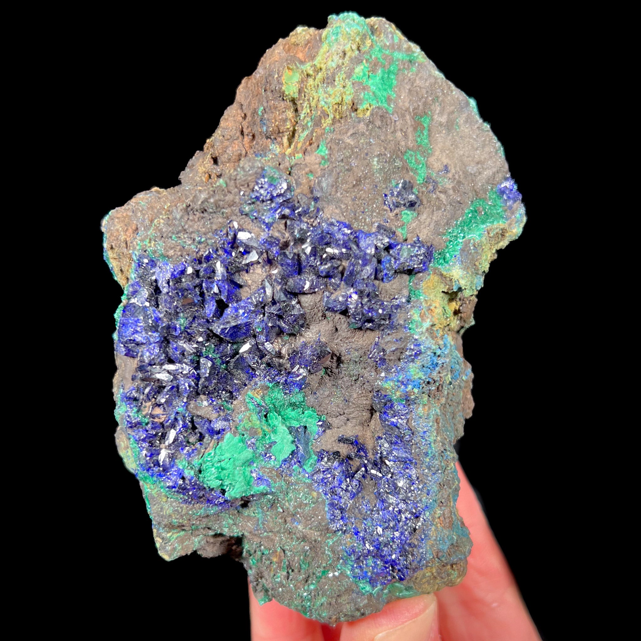 Azurite with Malachite Mineral Specimen, China