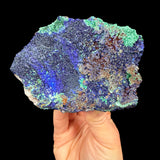 Back side of Azurite and Malachite specimen