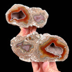 Pair of thunderegg geodes from New Mexico