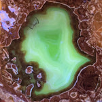 Close up of UV fluorescent Baker Egg 