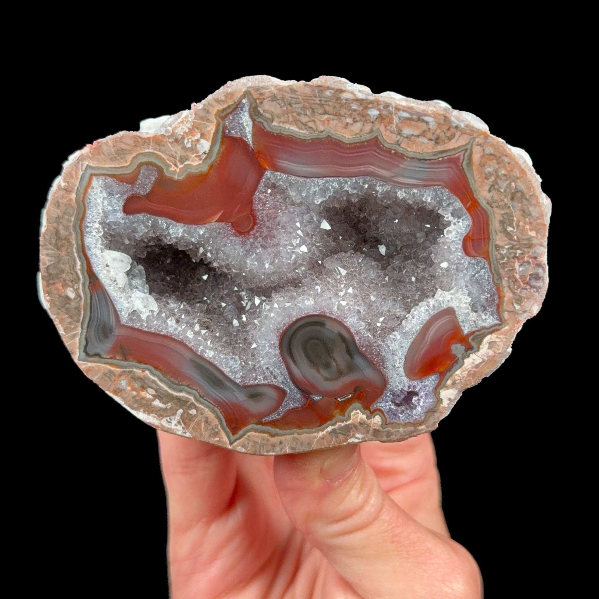 Banded Agate Geode from New Mexico