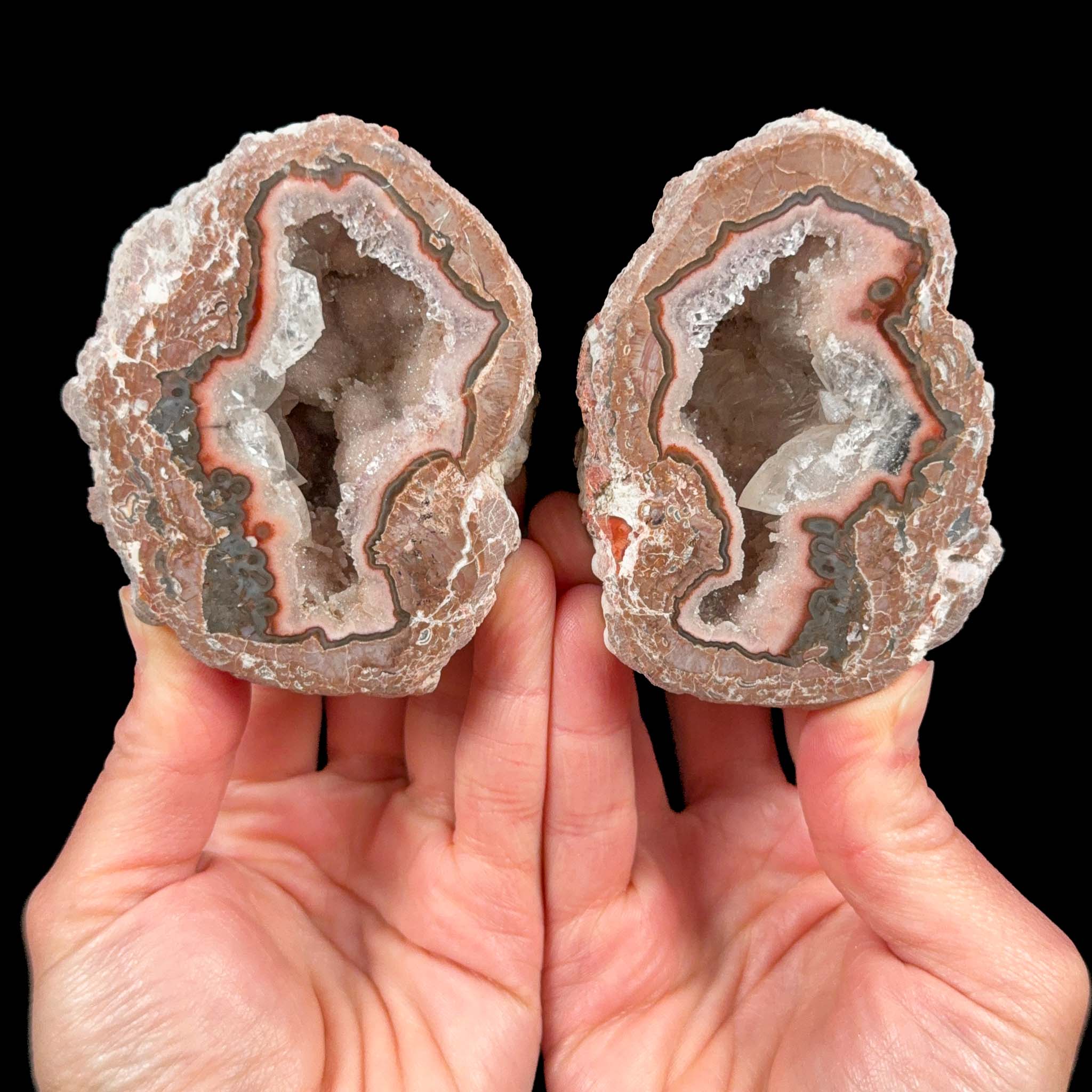 Baker Egg Mine Geode Pair from Baker Ranch, Luna County, New Mexico