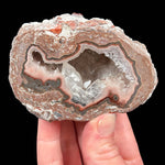 Calcite and Quartz crystals inside a Baker Egg from New Mexico