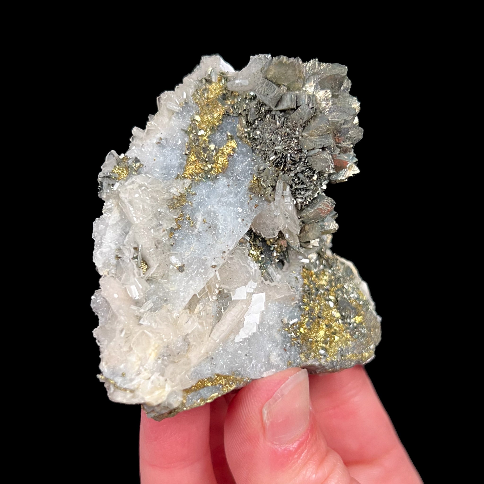 Crystal Specimen of Barite and Marcasite from Morocco