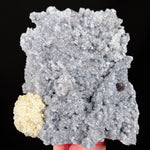 Barite Ball on Sphalerite and Quartz from Tennessee, USA