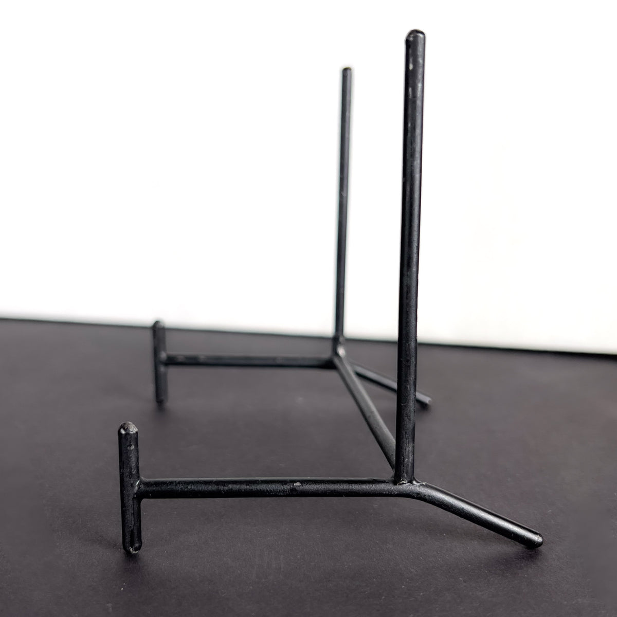 Black Metal Display Stand for Medium to Large  Stone Slabs, Minerals or Fossils