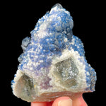 Underside of Quartz Crystal Cross Section Coated with Quartz and Fluotire