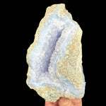 Quartz crystals with Blue Lace Agate / Chalcedony