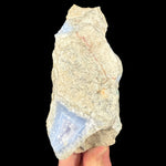 Side view of Blue Lace Agate