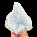 Quartz and Chalcedony in Blue Lace Agate geode