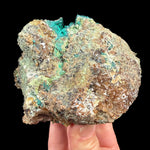 Back side of Brochantite specimen