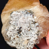 Base view showing Dolomite and Chalcopyrite 