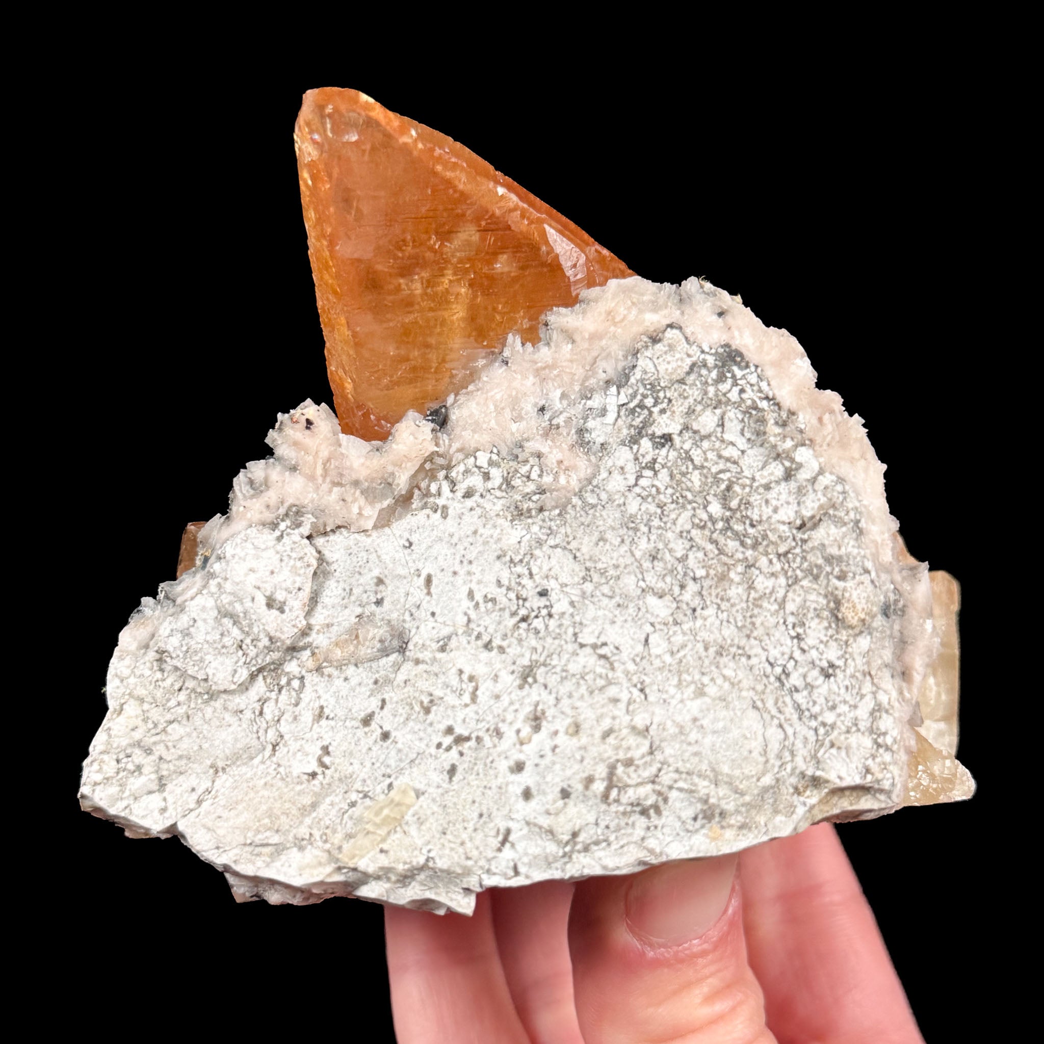 Reverse side of Calcite and Dolomite specimen