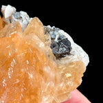 Close up of Calcite, Sphalerite and Dolomite crystals