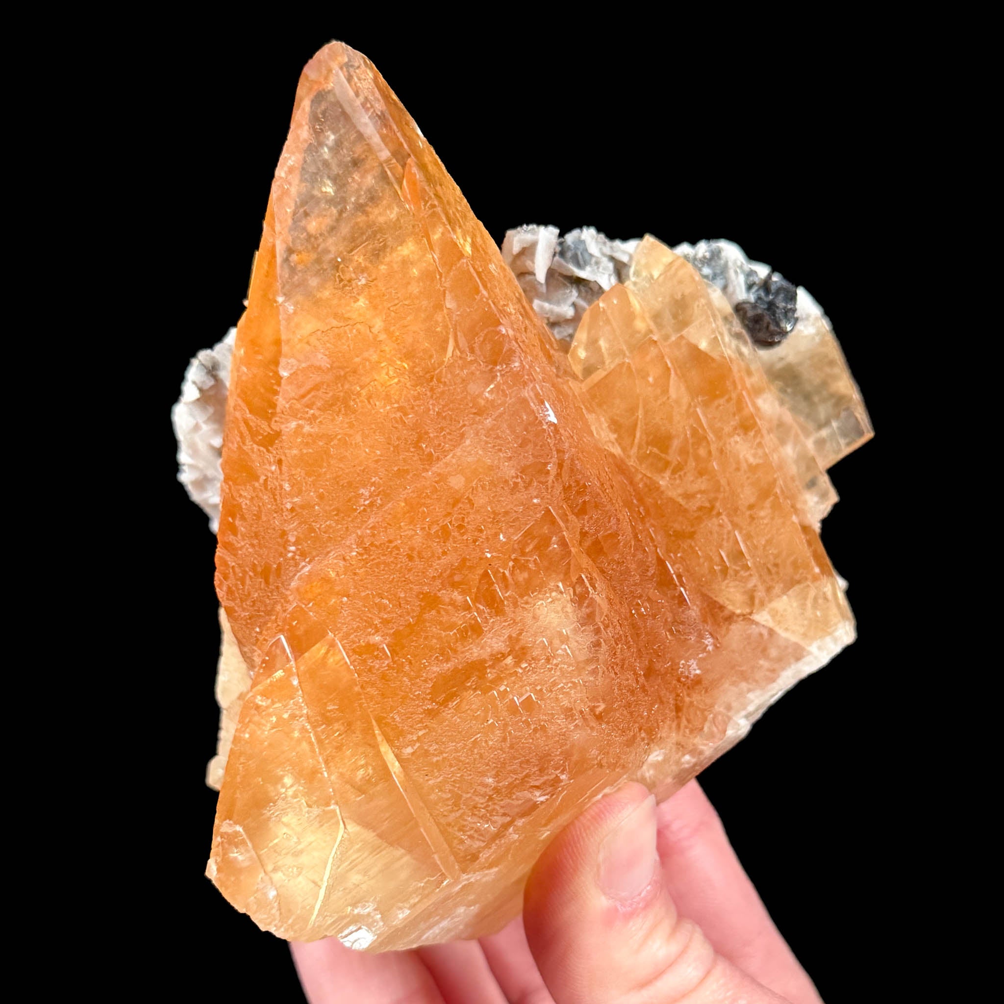 Calcite crystal from the Tri-State Mining District, USA