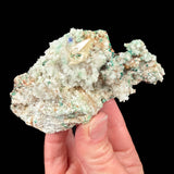 Calcite with Malachite and Azurite, Colorado