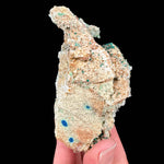 Back side of specimen displaying Azurite